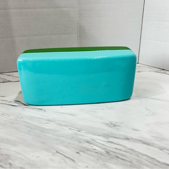 Kate Spade New York CASE ONLY Green/Teal Sunglasses Eyeglasses Case - Picture 3 of 10